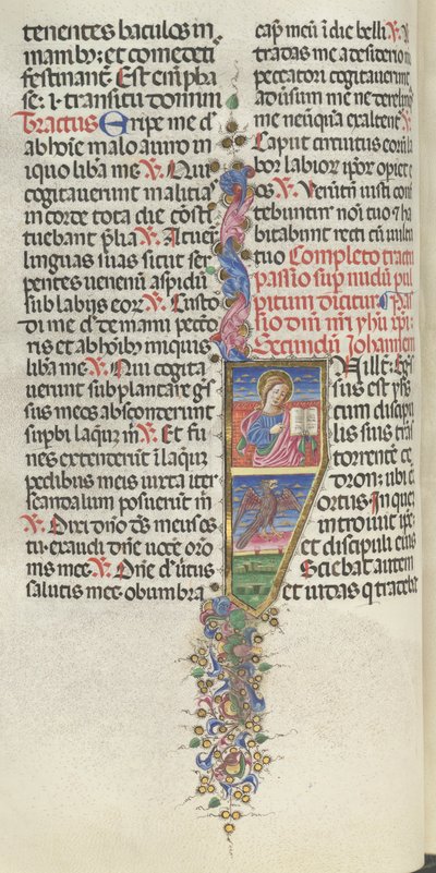 Missale: Fol. 141v: Johannes med örn, 1469. av Bartolomeo Caporali