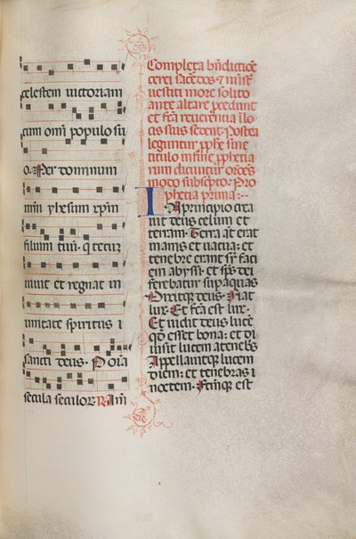 Missale: Fol. 158: Music for Exultet, 1469 av Bartolomeo Caporali