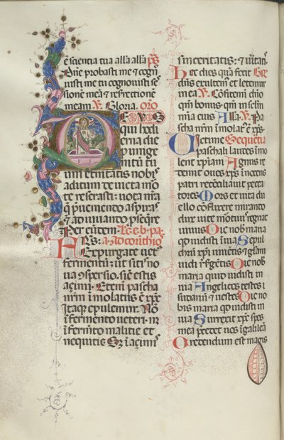 Missale: Fol. 192v: Kristi uppståndelse, 1469. av Bartolomeo Caporali