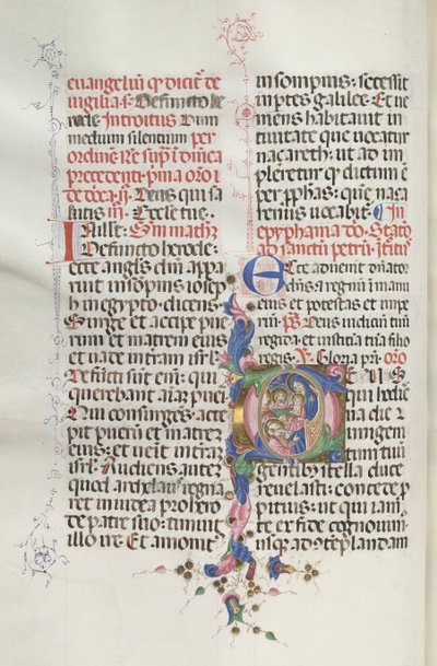 Missale: Fol. 30v: Adoration of the Magi, 1469. av Bartolomeo Caporali
