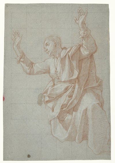 Studie av en ung man av Bartolomeo Cesi