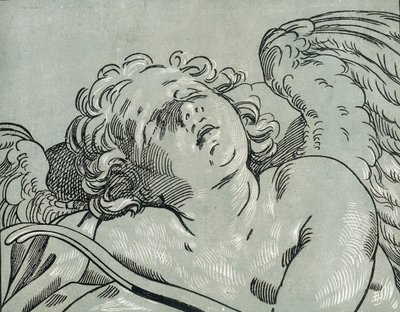 En sovande amor, 1630-45. av Bartolomeo Coriolano