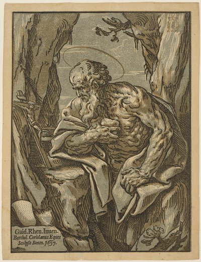 Sankt Jerome av Bartolomeo Coriolano