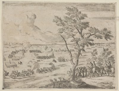 I spetsen för en schweizisk armé konfronterar Francesco I d