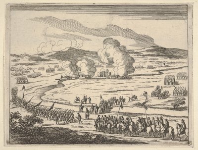 The Seige of Alexandria Begins, från The Idea of ​​a Christian Prince and Hero in Francis..., 1659. av Bartolomeo Fenice