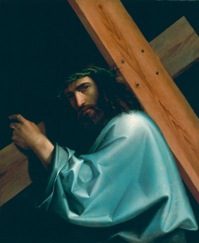 Kristus bär korset, av Montagna, Bartolomeo (1449-1523). Olja på duk, ca 1515. Mått: 85x70 cm. Kunsthaus Zuerich av Bartolomeo Montagna