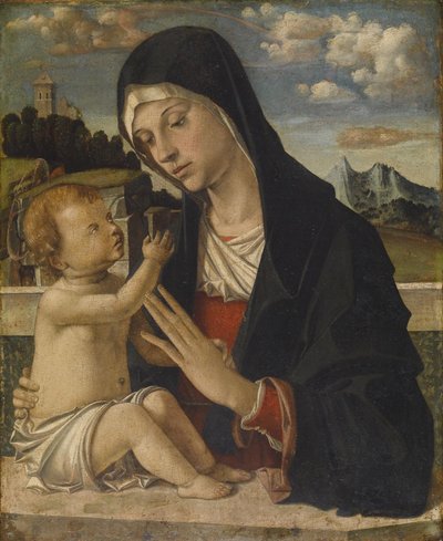 Madonnan med barnet av Bartolomeo Montagna