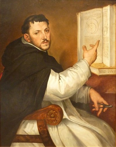 Italienska: Porträtt av Ignazio Danti Porträtt av Ignazio Danti av Bartolomeo Passarotti