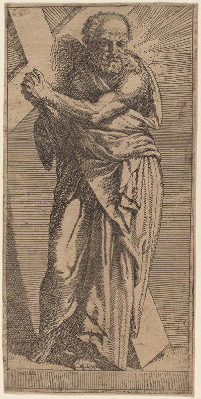 Sankt Andreas av Bartolomeo Passarotti