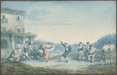 Ramanos dans, illustration till Romerska dräkter och seder av Bartolomeo Pinelli