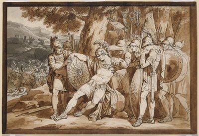Epaminondas död av Bartolomeo Pinelli