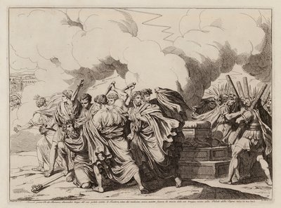 Romulus död (etsning) av Bartolomeo Pinelli