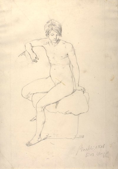 Kvinnlig modell av Bartolomeo Pinelli