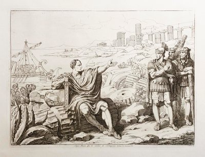 Gaius Marius bland Karthagos ruiner av Bartolomeo Pinelli