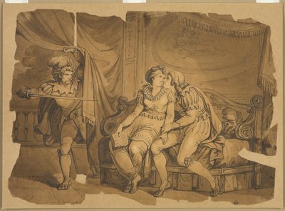 Paolo och Francesca av Bartolomeo Pinelli