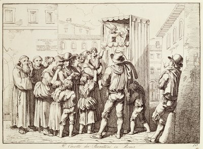 Dockbås i Rom av Bartolomeo Pinelli