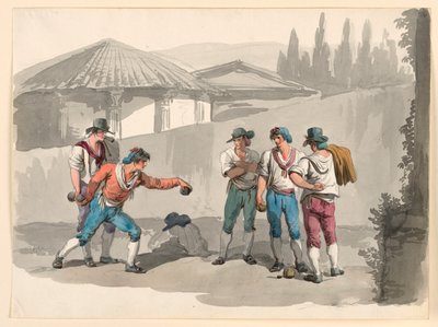 Bocciaspelet av Bartolomeo Pinelli
