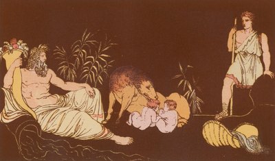 Vargen och tvillingarna av Bartolomeo Pinelli