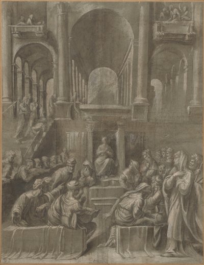 Kristus bland läkarna av Bartolomeo Ramenghi