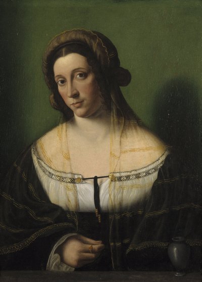 Porträtt av en dam som Maria Magdalena av Bartolomeo Veneto