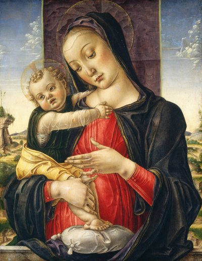 Madonna med barn, ca 1475 (tempera på poppelplatta) av Bartolomeo Vivarini