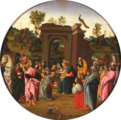 Tillbedjan av Magi av Bartolomeo di Giovanni