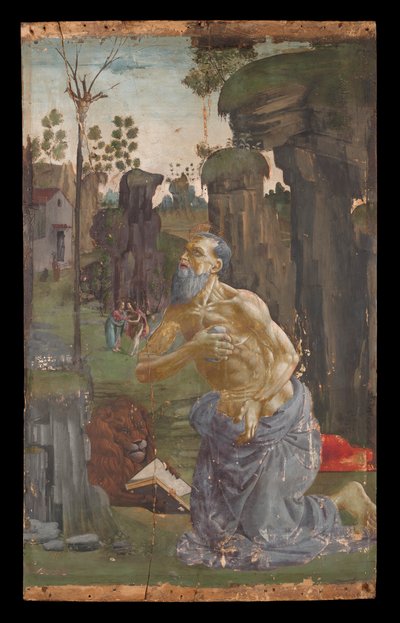 Sankt Hieronymus botgöring av Bartolomeo di Giovanni