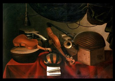 Musikaliskt stilleben av Bartolommeo Bettera