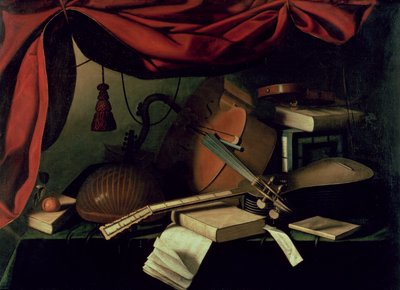 Musikaliskt stilleben av Bartolommeo Bettera