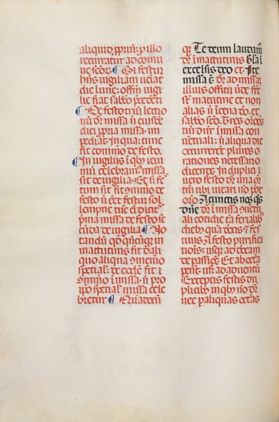 Missale: Fol. 173v: Musik för Alleluia etc. i början av påsk, 1469. av Bartolommeo Caporali