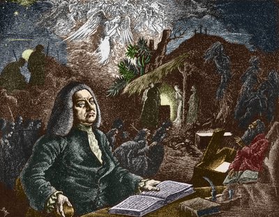 Porträtt av George Frederick Handel (Georg Friedrich Handel av Batt (1892-1945)
