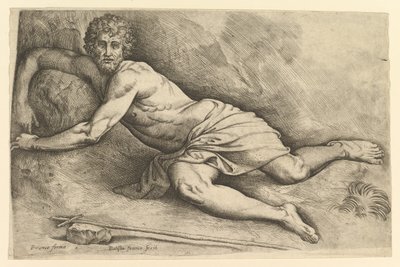 Johannes Döparen i vildmarken, ca. 1552-54. av Battista Franco Veneziano