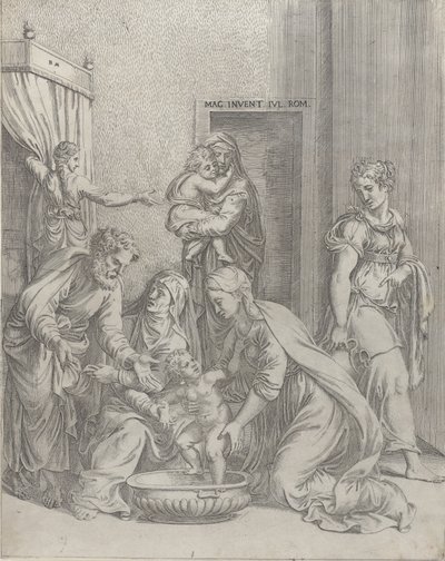 Den heliga familjen, 1535-73., 1535-73. av Battista del Moro