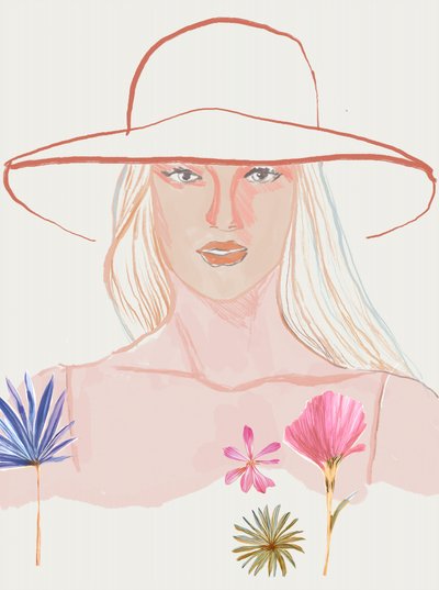 Sommarhatt ”Serene Woman” av Beate Tubach