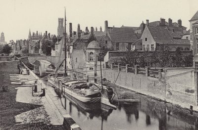 Den gröna kajen (svartvitt foto) av Belgian Photographer
