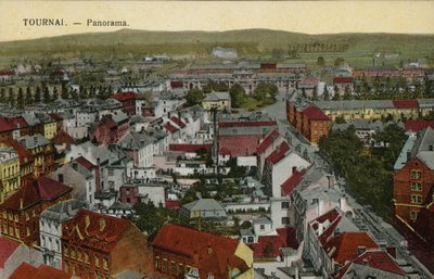 Tournai: Panorama (färgfoto) av Belgian Photographer