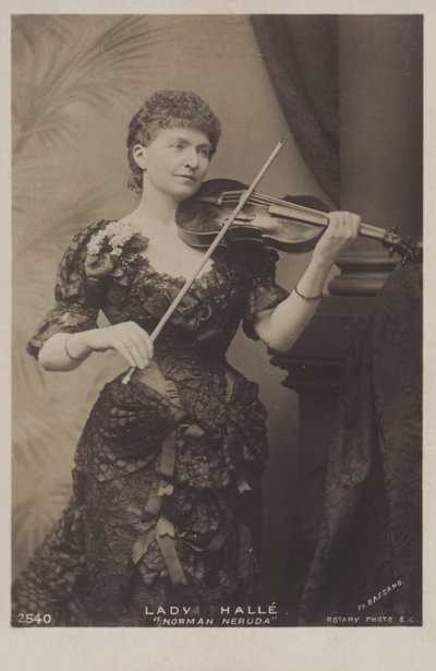 Wilma Neruda, Lady Halle, mährisk violinist av Belgian Photographer