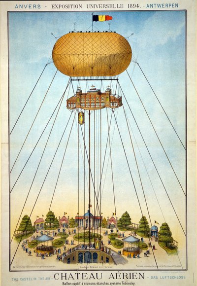 Aerial Chateau, universell utställning, 1894 av Belgian School