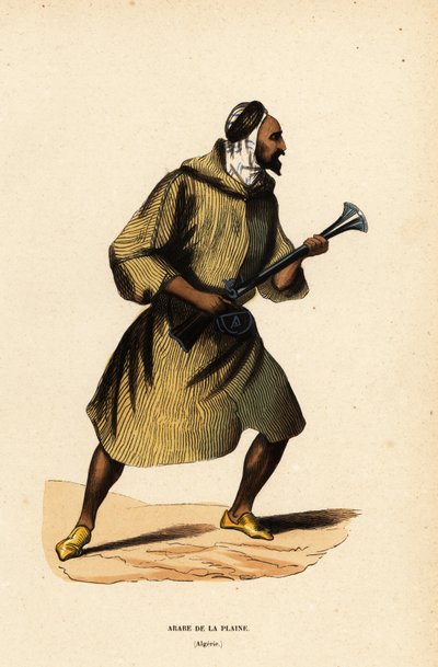 Arab av slätten eller Arab Chief of the Desert, Algeriet av Belgian School