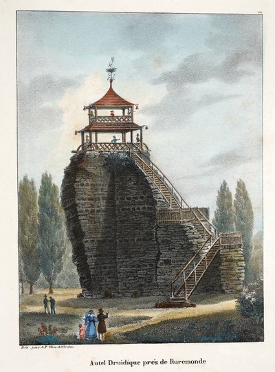 Druidaltare nära Roermonde, ca 1895 (fotokrom) av Belgian School