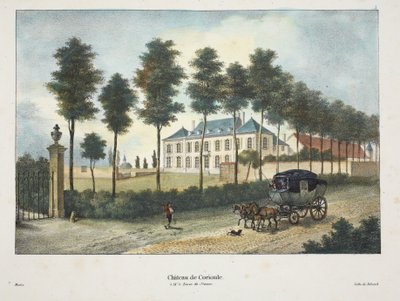 Corioule Castle, ca 1895 (fotokrom) av Belgian School