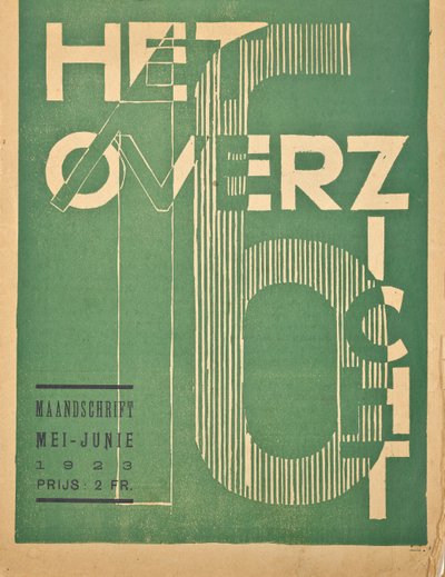 Omslag till ett nummer 1923 av tidningen "The Overview", 1923 av Belgian School