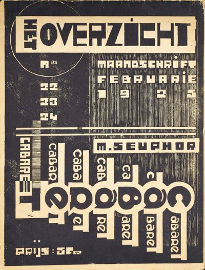 Omslag till tidningen "The Overview", ca. 1921-1925 av Belgian School
