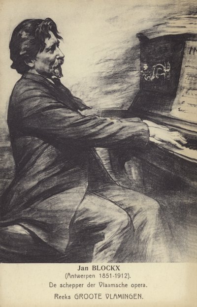Jan Blockx, belgisk kompositör, pianist och lärare (1851-1912) av Belgian School