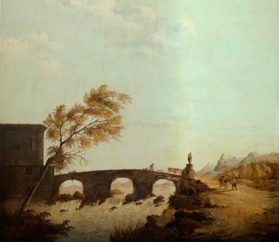 Andra bakrummet på baksidan, mötesrum, väggmålningar med lantliga scener i klassisk stil, troligen från omkring 1810, scen 1 av Belgian School