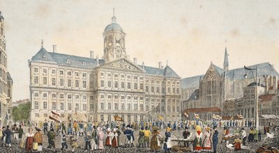Gatubild, ca 1895 (photochrom) av Belgian School