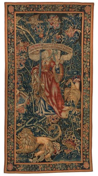 Gobeläng, Sibylla Europa (en av en uppsättning av sex sibyllor som omfattar 46.134 till 45.139) kallad 