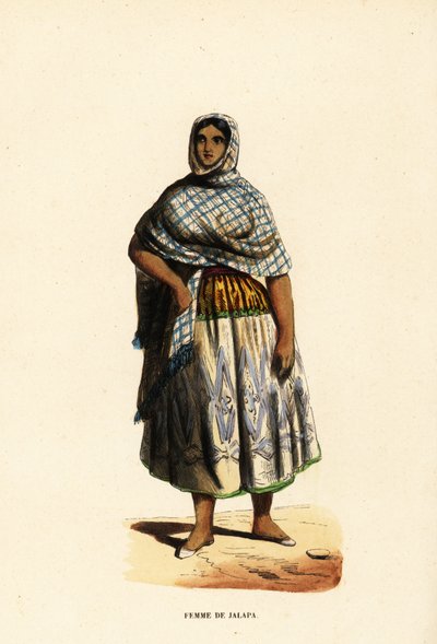 Kvinna i staden Xalapa, Veracruz, Mexiko av Belgian School