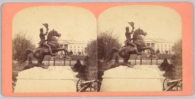 Den kolossala ryttarstatyn i brons av general Andrew Jackson av Bell and Brother
