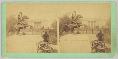 Den kolossala ryttarstatyn i brons av general Andrew Jackson av Bell and Brother